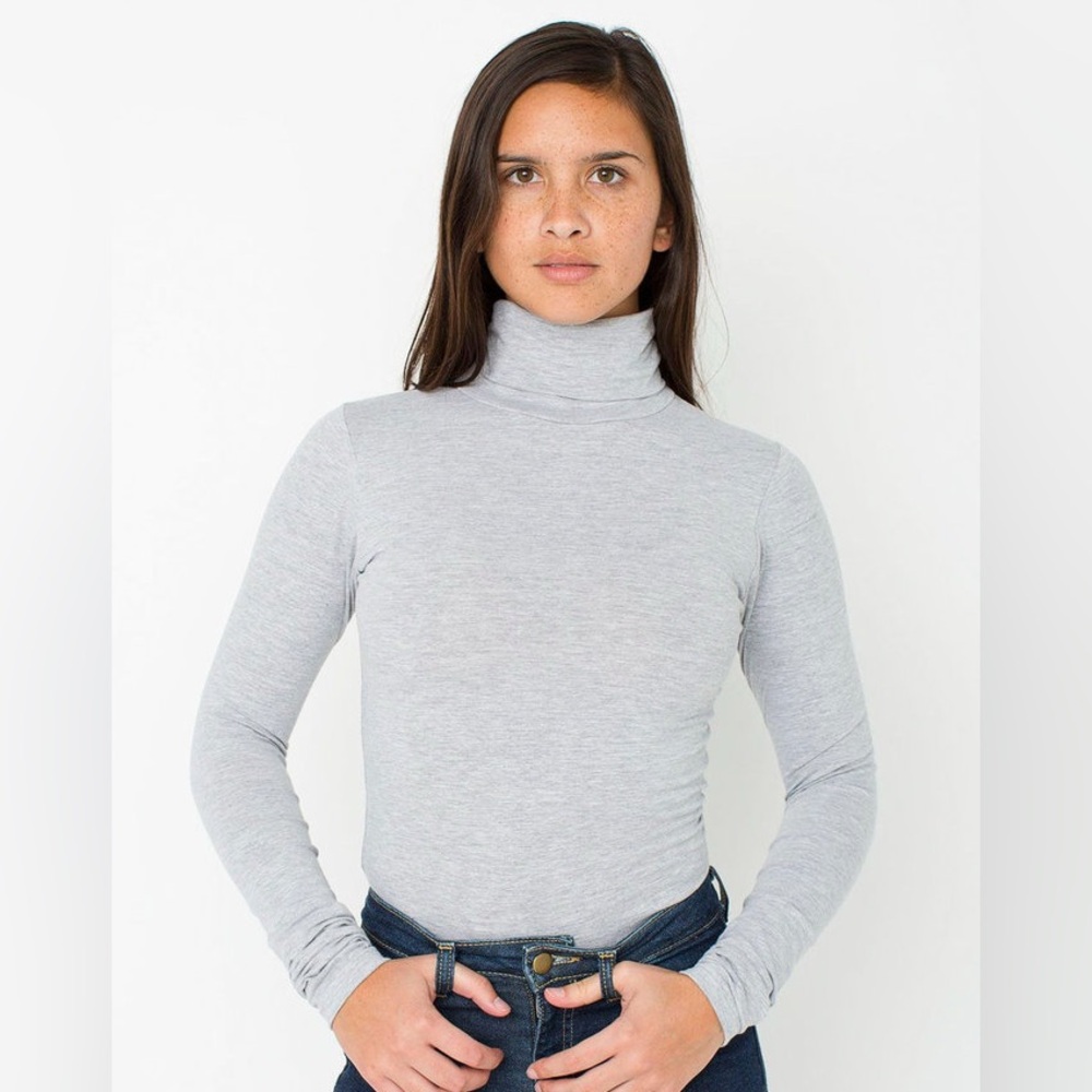 American Apparel Cotton Spandex Turtleneck